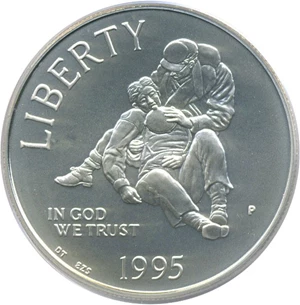 image for: 1995-P $1 Civil War PCGS MS69