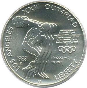 image for: 1983-D $1 Olympic PCGS MS69