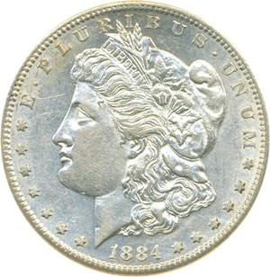 image for: 1884-S $1 NGC AU55