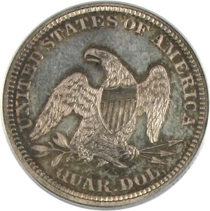 image for: 1865 25c PCGS Proof 64