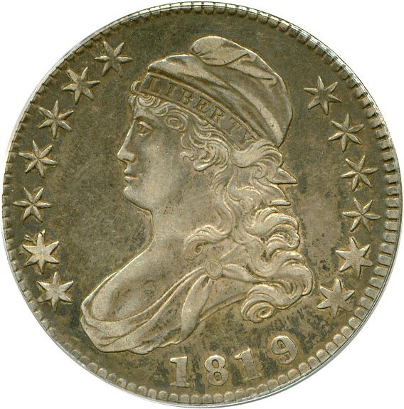 image for: 1819/8 50c  ANACS AU50 (O-104)