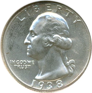 image for: 1938 25c NGC Proof 65