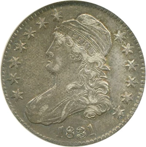 image for: 1831 50c NGC AU50