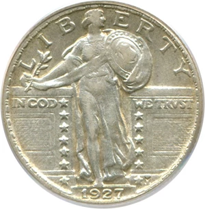 image for: 1927 25c PCGS XF45