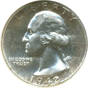 image for: 1942 25c NGC Proof 65