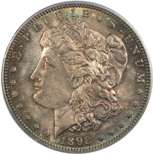 image for: 1892 $1 PCGS MS64