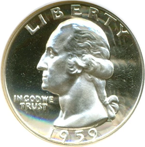 image for: 1959 25c NGC Proof 68 Ultra Cameo