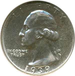 image for: 1939 25c NGC Proof 65