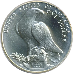 image for: 1984-D $1 Olympic PCGS MS69