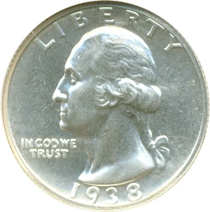 image for: 1938 25c NGC Proof 64