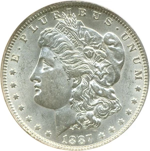 image for: Top 100 VAM: 1887-O $1 VAM 3 7/6 NGC MS61