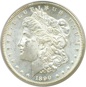 image for: 1890-CC $1 PCGS MS63