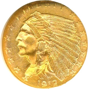 image for: 1912 $2 1/2 NGC MS62