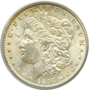 image for: 1897 $1 PCGS MS63