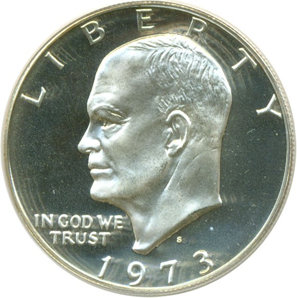 image for: 1973-S $1 Silver PCGS Proof 68 DCameo