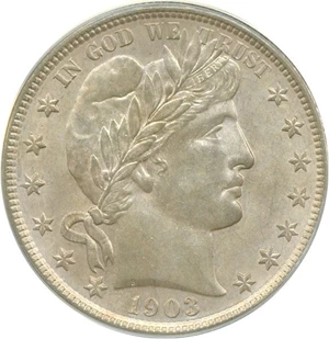 image for: 1903 50c ANACS MS63