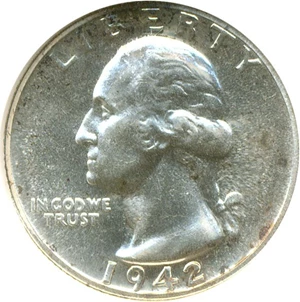 image for: 1942 25c NGC Proof 65