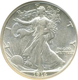 image for: 1916-S 50c NGC AU53