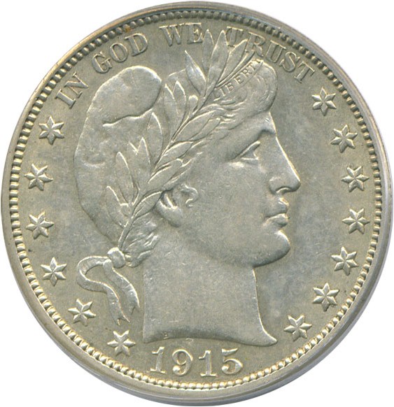 image for: 1915-S 50c  PCGS AU53 