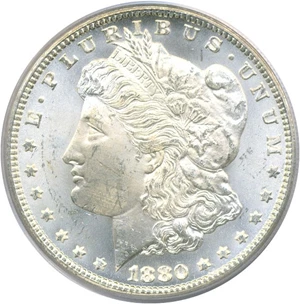 image for: 1880/79-CC $1 Rev.'78 PCGS MS64