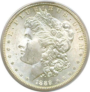 image for: 1889-S $1 PCGS/CAC MS64