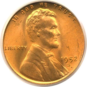 image for: 1952-S 1c PCGS MS66 RD