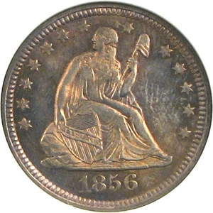 image for: 1856 25c NGC MS65