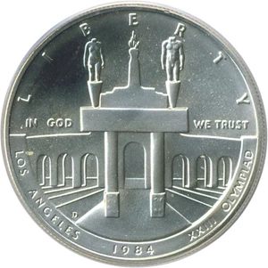 image for: 1984-D $1 Olympic PCGS MS69