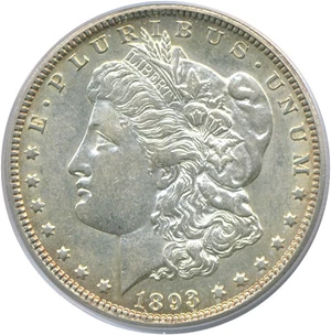 image for: 1893-O $1 PCGS AU55