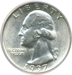 image for: 1937-S 25c PCGS MS64