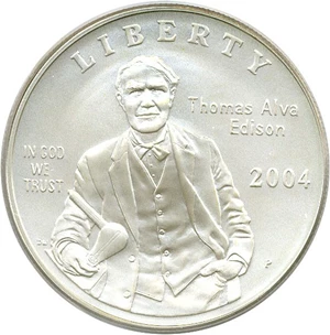 image for: 2004-P $1 Edison PCGS MS69