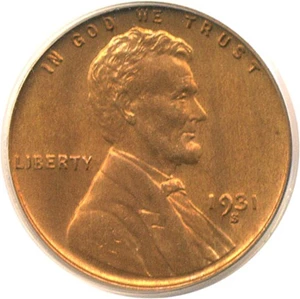 image for: 1931-S 1c PCGS MS64 RD