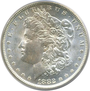 image for: Top 100 VAM: 1882-O/S $1 O/S Recessed PCGS MS64 (VAM 4)