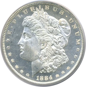 image for: 1884-O $1 PCGS MS64 DMPL