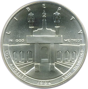 image for: 1984-P $1 Olympic PCGS MS69
