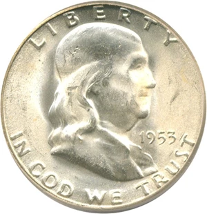 image for: 1953-S 50c PCGS MS65