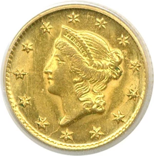 image for: 1849-O G$1 PCGS MS62