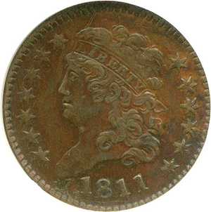 image for: 1811 1/2c NGC XF40