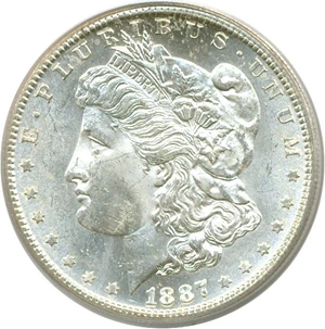 image for: 1887-S $1 PCGS MS63