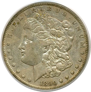 image for: 1890-CC $1 PCGS VF30