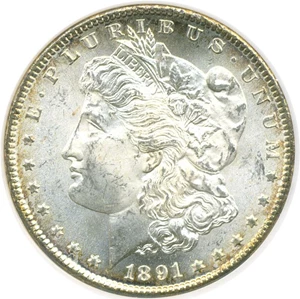 image for: 1891-S $1 NGC MS64