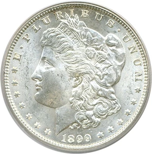 image for: 1899 $1 PCGS MS64