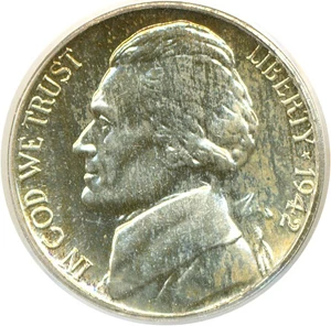 image for: 1942-P 5c Ty.2 - Silver PCGS Proof 65