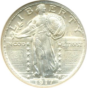 image for: 1917 25c Ty.2 NGC MS65 FH