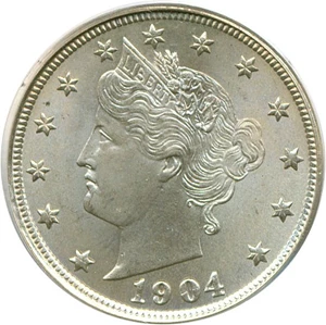 image for: 1904 5c PCGS/CAC MS66