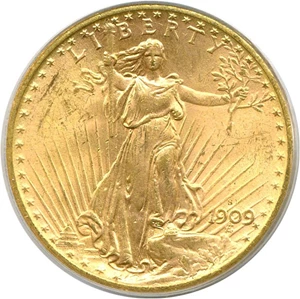 image for: 1909-S $20 PCGS MS64