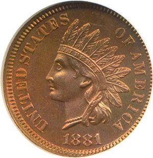 image for: 1881 1c NGC Proof 65 RB