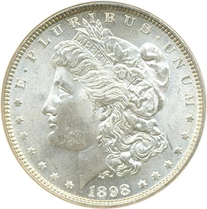 image for: 1898 $1 NGC MS65