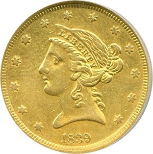 image for: 1839 $5 NCS AU Details (Improperly Cleaned)