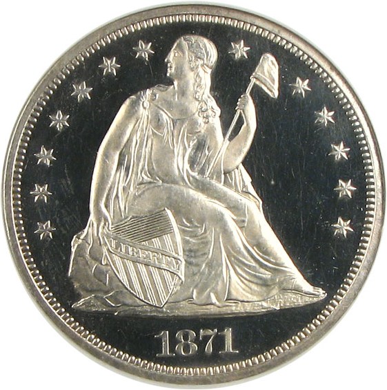 image for: 1871 $1 NGC Proof 65 Ultra Cameo